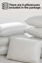 Cotton White Pillowcase Inner Liner, Zippered Pillowcase, 8-Piece Pillow Mattress - 3