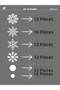 New Year Snowflakes Glass Sticker - Suitable for All Surfaces, Non-Marking Winter and Christmas Decoration - 4