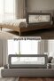 Baby Safety Bed Barrier – Folding Children's Sleeping Bed Guardrail, Anti-Fall – 180X65Cm - 11