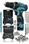 Protected Steel Gearbox2Cordless Drill 132 Pcs Crv Steel Professional Bright Socket Set Gifted