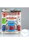 Car station and traffic set 15 pieces multi-colored