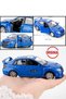Far East Series Subaru Wrx Sti Blue Opening Doors Diecast Metal Model Car 11 cm 1:32 - 2