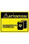 Attention! Dangerous Chemical Isg Warning Sign Pvc A3 30X42 cm