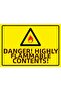 Danger! Highly Flammable Tank! Isg Warning Sign Pvc A3 30X42 cm