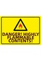 Danger! Highly Flammable Tank! Isg Warning Sign Pvc A5 15X21 cm