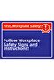Comply with Occupational Safety Signs and Markings! Isg Warning Sign Pvc A5 15X21 cm