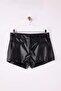 Black Faux Leather Extra Mini Shorts Tpraw26Sr00004 - 5