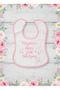 My Aunt Loves Me So Much Printed Baby Bib Pink