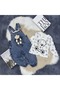 Baby Kids Jeans Denim Overalls Salopet with Teddy Bear - 4