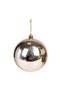 Christmas Ball, Glittery Matte Shiny, Gold-Champagne - Set of 6, 10 cm - 6