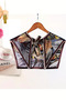 Ethnic Leaf Patterned Artistic Shoulder Shawl |   Terra Etnica Tropical Leaf Art Scarf Collar