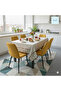 Table Cloth Fiber Lined Pvc Non-Slip Stain Resistant Erasable Mirella Pattern Color No: 68 a - 6
