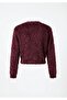 Premium Plush Heart Button Women's Cardigan - 3