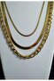 Gold Color Multi Chain Steel Necklace - 4