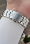 Navy Blue Lanyard Silver Color Automatic Calendar Men's Wristwatch - 4