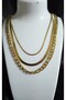 Gold Color Multi Chain Steel Necklace - 3