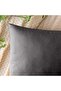 2-Piece Velvet Textured Throw Pillow Cover Standard Size Anthracite-grey Soft Velvet Textured Plain Throw Pillow Cover - 2