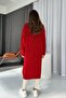 Shawl Collar Long Knitwear Cardigan - Pomegranate Flower - 4