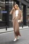Elastic Waist Pleated Skirt - Color Caramel (Standard Size) - 5