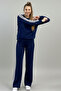 Modal Fabric 4-Stripe Beige Tracksuit Set - 6