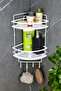 Double Shampoo Holder Bathroom Organizer with Crystal Lamas - Shelf and Corner Holder