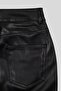 Leather Slit Women's Skirt - 2