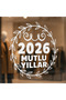 Welcome 2026 Emblem Sticker 20*20