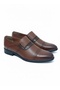 Men's Seasonal Shoes: Spring-Autumn - Genuine Leather Rubber Sole Laceless Tan Color - 9