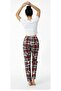 Women's Pajama Bottoms Comfortable Fit Soft Texture Colorfast Velvet Fabric Teddy Bear Pattern - 2