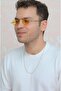 Men's Steel Chain Necklace Gold 60 cm - 2