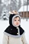 0-12 Months Fleece-Lined Balaclava with Girl and Boy Figures