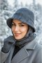 Anthracite Bucket Hat with Scarf - 30400 - 2