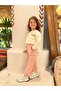 Girl's Jogger Sweatpants with Pockets and Elasticated Cuffs Powder - 7