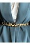 Lust Classic Patterned Women's Silver Buckle Belt Coat Belt Dress Belt Trouser Belt - 2