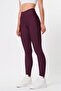 Women's Plum Winter Inner Fleece-Lined High Waist Shaping / Sculpting Leggings - 2