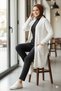 Pocketed Knitwear Cardigan R4442 Ecru - 2