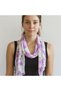 120X14 cm Chiffon Floral Ethnic Women's Scarf Purple