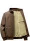 Ghassy Co Men's Water Repellent Plush Lined Ultra Heat Insulated Stand Collar Coat
