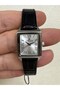 Dkf.2315A New Trend Silver Color Case Black Leather Strap Women's Watch - 3