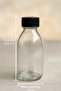 10 Pieces 150 ml Clear Detox Shot Bottle with Lockable Black Cap 150 Cc Ginger Shot White Glass Bottle - 5