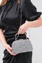 Women's Silver Stone Evening Dress Clutch Portfolio Bag - 5