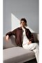 Oversized Bomber Suede Jacket - 4