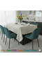 Tablecloth Pvc Lace Look Non-Slip Liquid-Proof Non-Perforated Kitchen Mei̇wa Emi̇ly Cream - 3