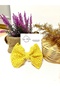 Handmade Mustard Yellow Tiny Lace Automatic Bow Buckle For Kids, Children's Buckle - 2