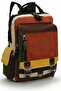 4012 Yellow Red Casual Postman Small Back Cross Shoulder Strap 14-Inch Laptop Cotton Gabardine Bag