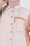 SHIRT COLLAR TWO COLOR TUNIC 43928 - 4