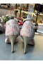 Floral Elegance 8.5 cm 13 Points Close Toe-Open Toe- Tango, Dance and Ballroom Shoes - 3