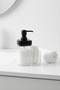 2 Chamber Kitchen Liquid Soap Dispenser - with Sponge Holder 350 ml 350 ml Black - 8