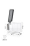 Twelve Spice Jars with Stand - Transparent Crystal Look, Odor-Free, with Lid and Stand - Large Internal Volume - 6