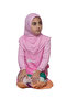 Children's Prayer Set Practical One-Piece Patterned Sleeves and Removable Headscarf Lycra Hijab Dress (6-12 - 3